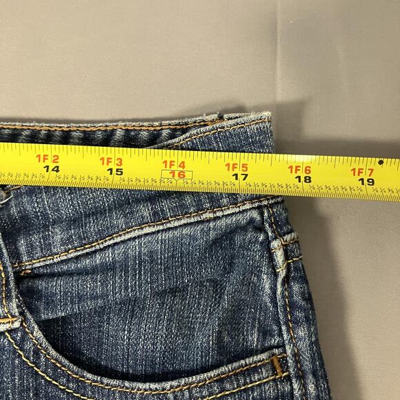 Old Navy The Dreamer Jeans Womens 14 Blue Bootcut Stretch Distressed Denim Pants - Picture 6 of 16